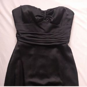 BCBG MaxAzria Long Satin Black Dress